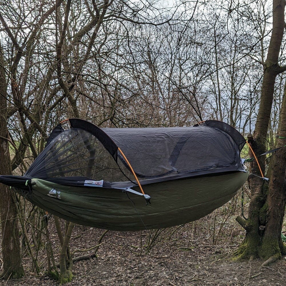 2 Person Hammock Tent With Bug Net and Rain Fly For Camping Hiking Hanging Bed