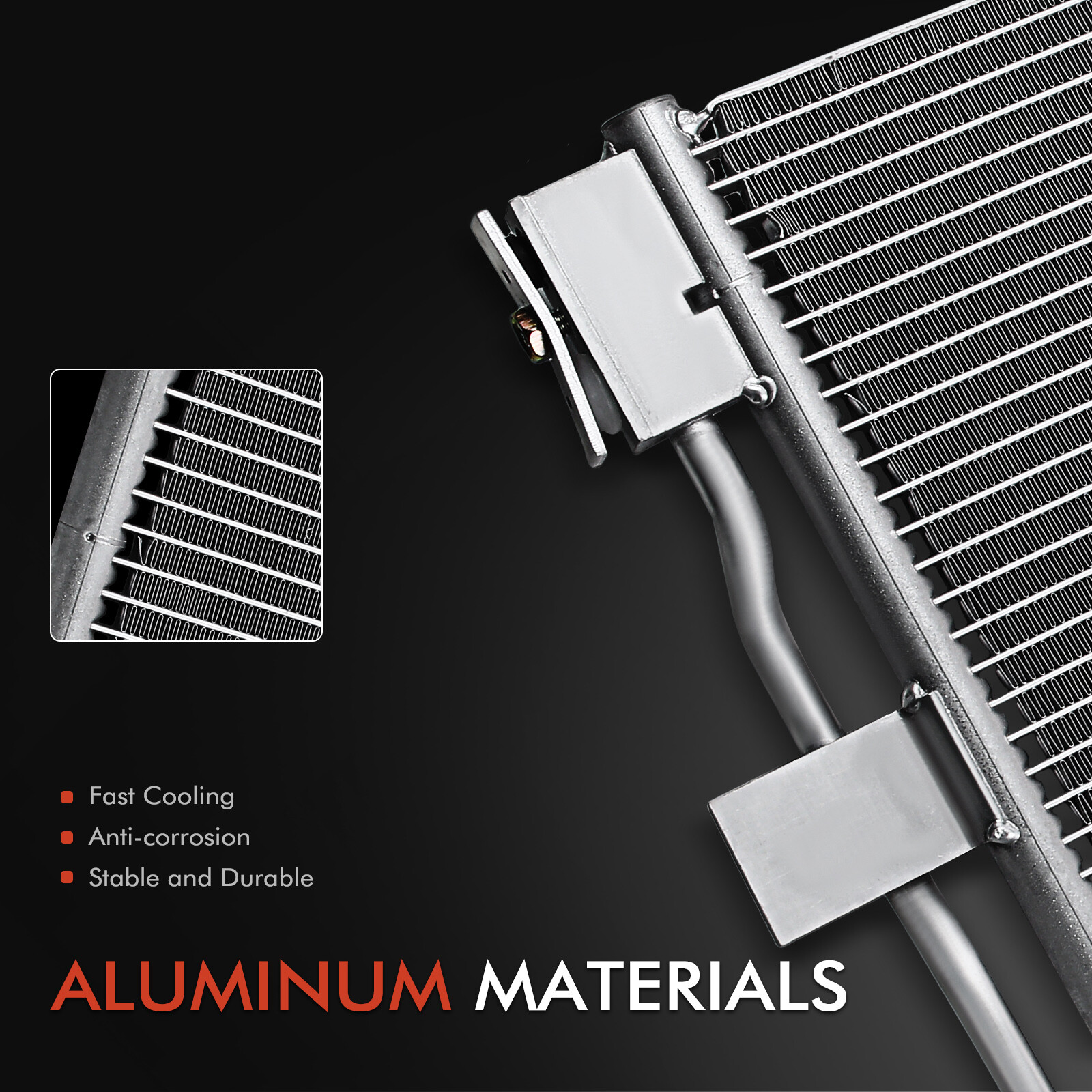 A/C Condenser for Chevrolet Traverse 2018-2021 Buick Enclave 2018-2021 V6 3.6L