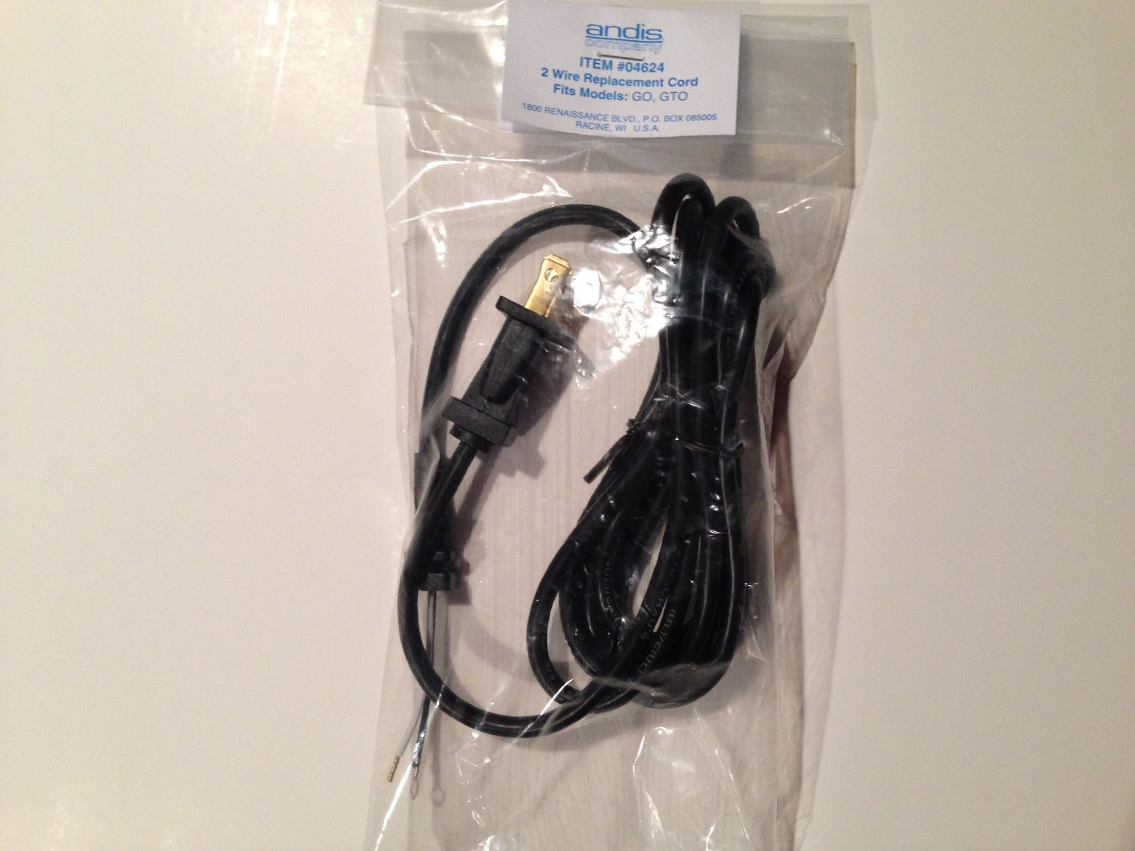 ANDIS T-OUTLINER & OUTLINER II TRIMMER REPLACEMENT CORD (2 WIRE) #04624 4624