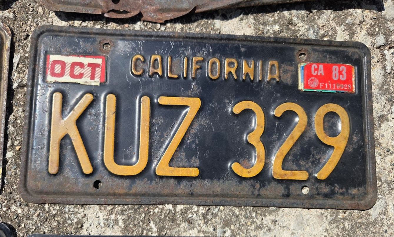 California License Plate 3 Matched Pairs 1963 Lot 9 Plates 63 Vintage Pair Set