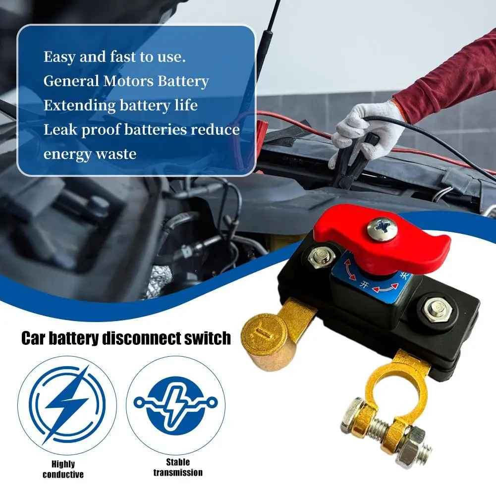 1Pcs Universal Battery Disconnect Switch 12V / 24V Cut Off Isolator for Cars RV