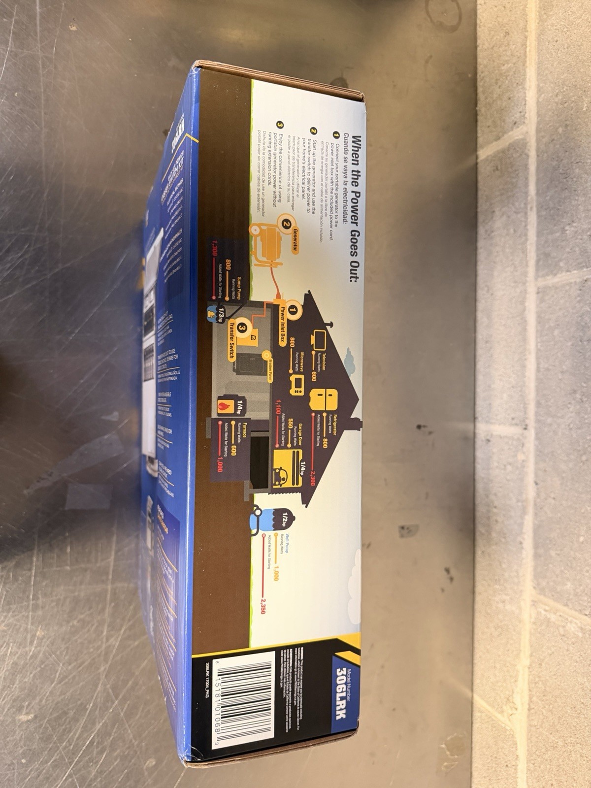 NEW Reliance 30-Amp ProTran 2 Manual Generator Transfer Backup Switch Kit 306LRK