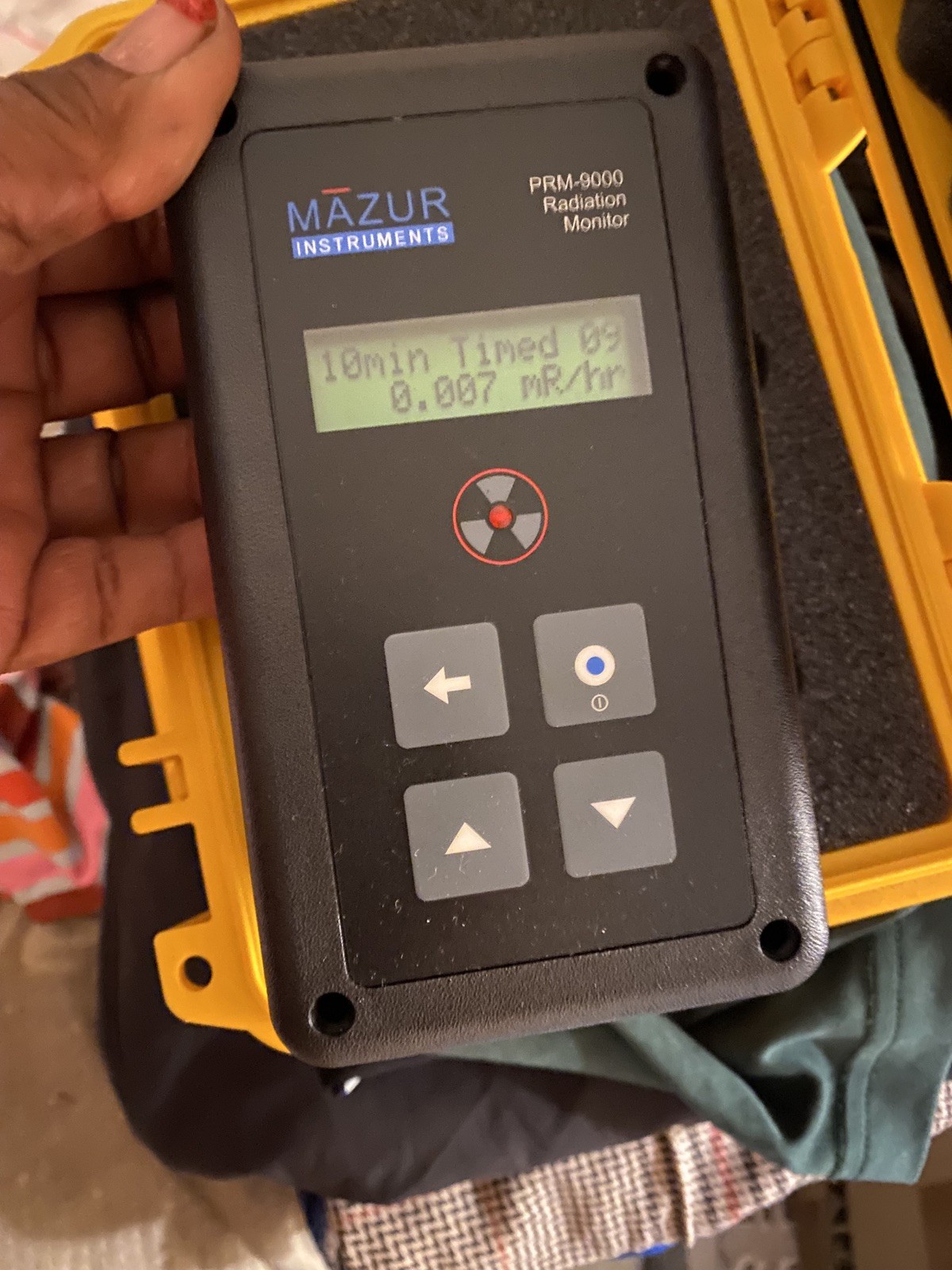 PRM-9000 geiger counter/nuclear radiation detector , Mazur instruments