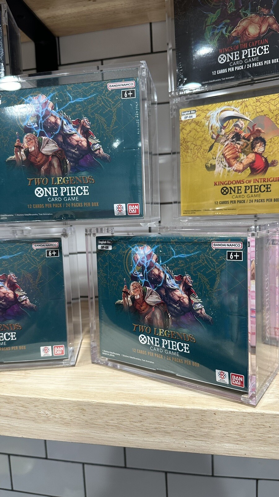 One Piece Booster Box Acrylic Case Magnetic Lid - UV Resistant - US seller