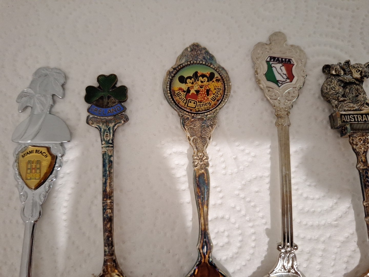 20 Souvenir Small Spoons, Vintage.