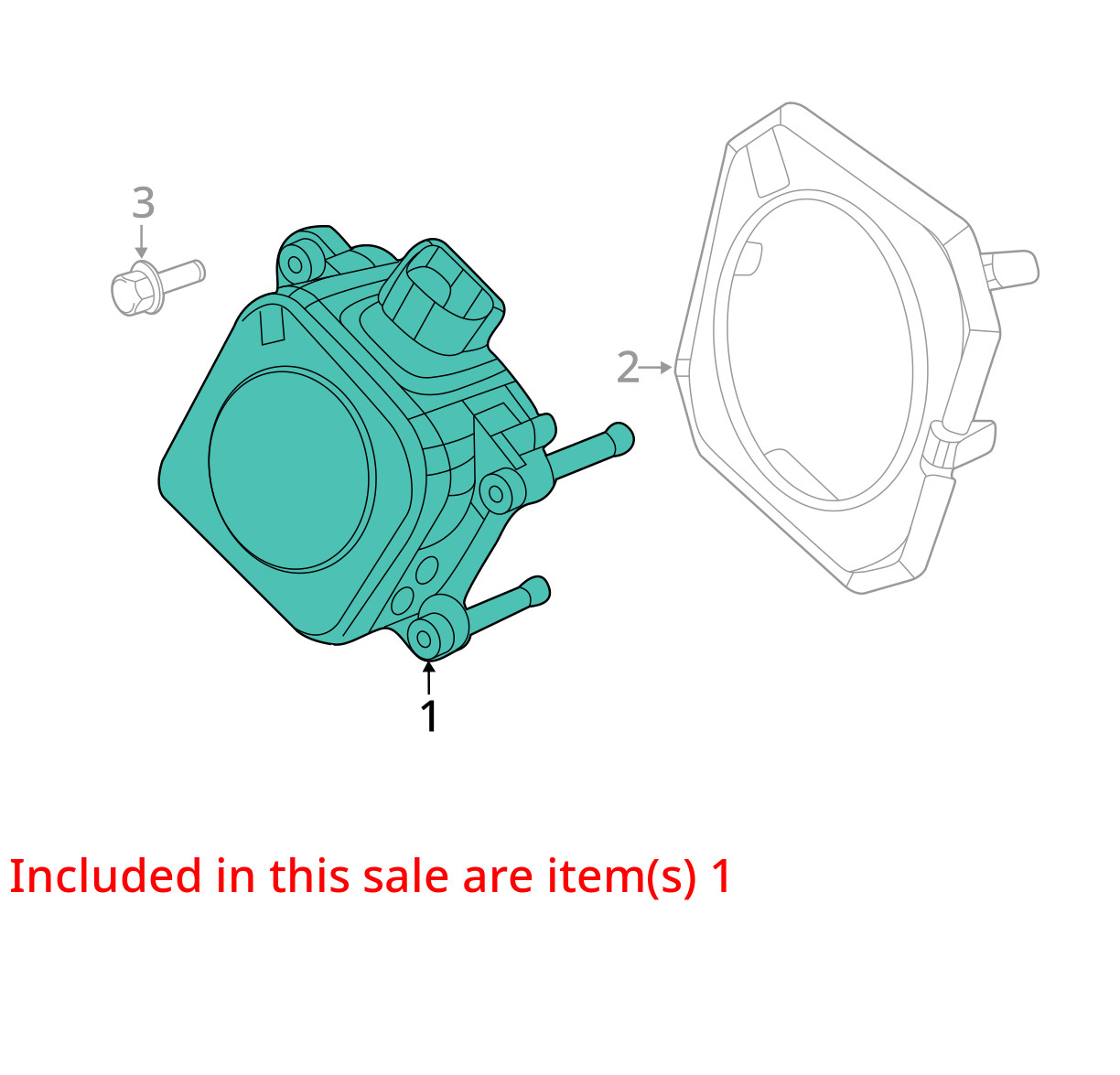 Camera/Projector Radar Unit Mounted Behind Grille Fits 14-15 DURANGO 10290485