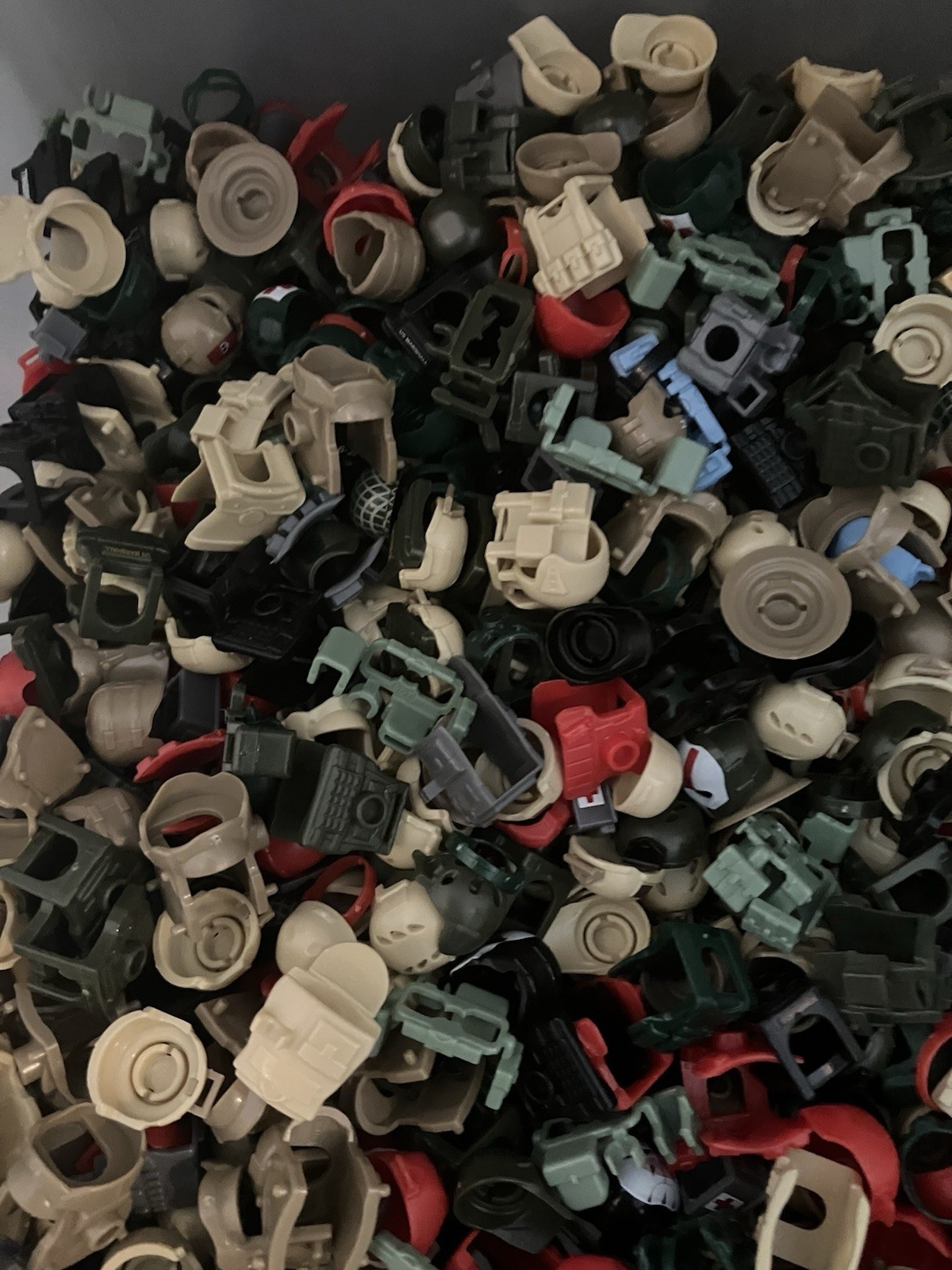 Military Accessories Made For Lego Minifigures Bulk Lot Of 30 Helmet Vest Belts