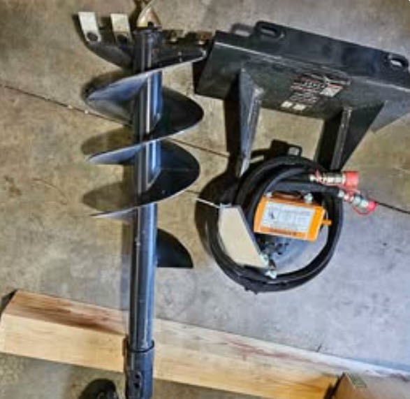 Mini Skid Auger Post Hole Digger HEAVY DUTY Attachment 12" Auger Dingo /Toro