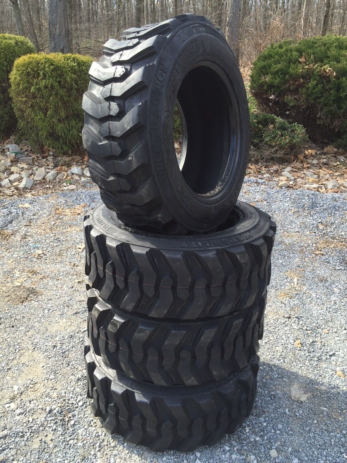 4 NEW 10-16.5 Skid Steer Tires for Case, New Holland & more - Forerunner SKS-1