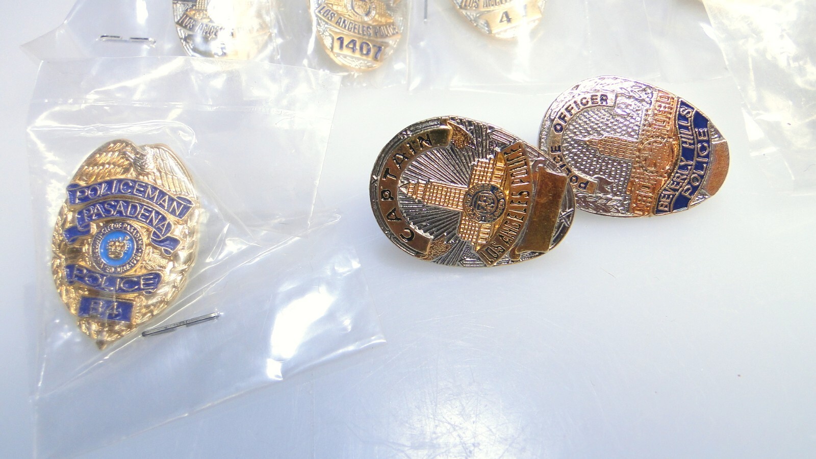 17 California Police Lapel Pins Los Angeles Huntington Orange