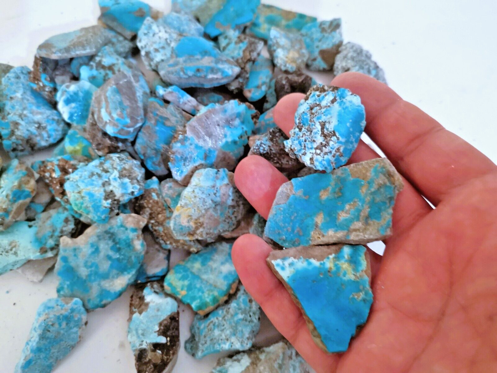 500 Carat Lots Natural Persian Turquoise & Pyrite Rough stone , No Treatments