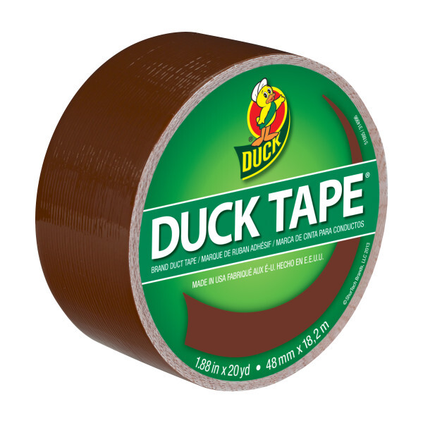 Duck #1304965 Brown duct tape 1.88" x 20 yds- single roll