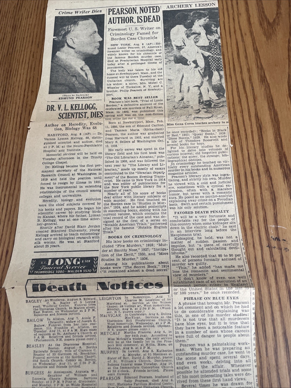 5 Signed 1930 Letters Edmund Lester Pearson Author Of True Crime Lizzie Borden