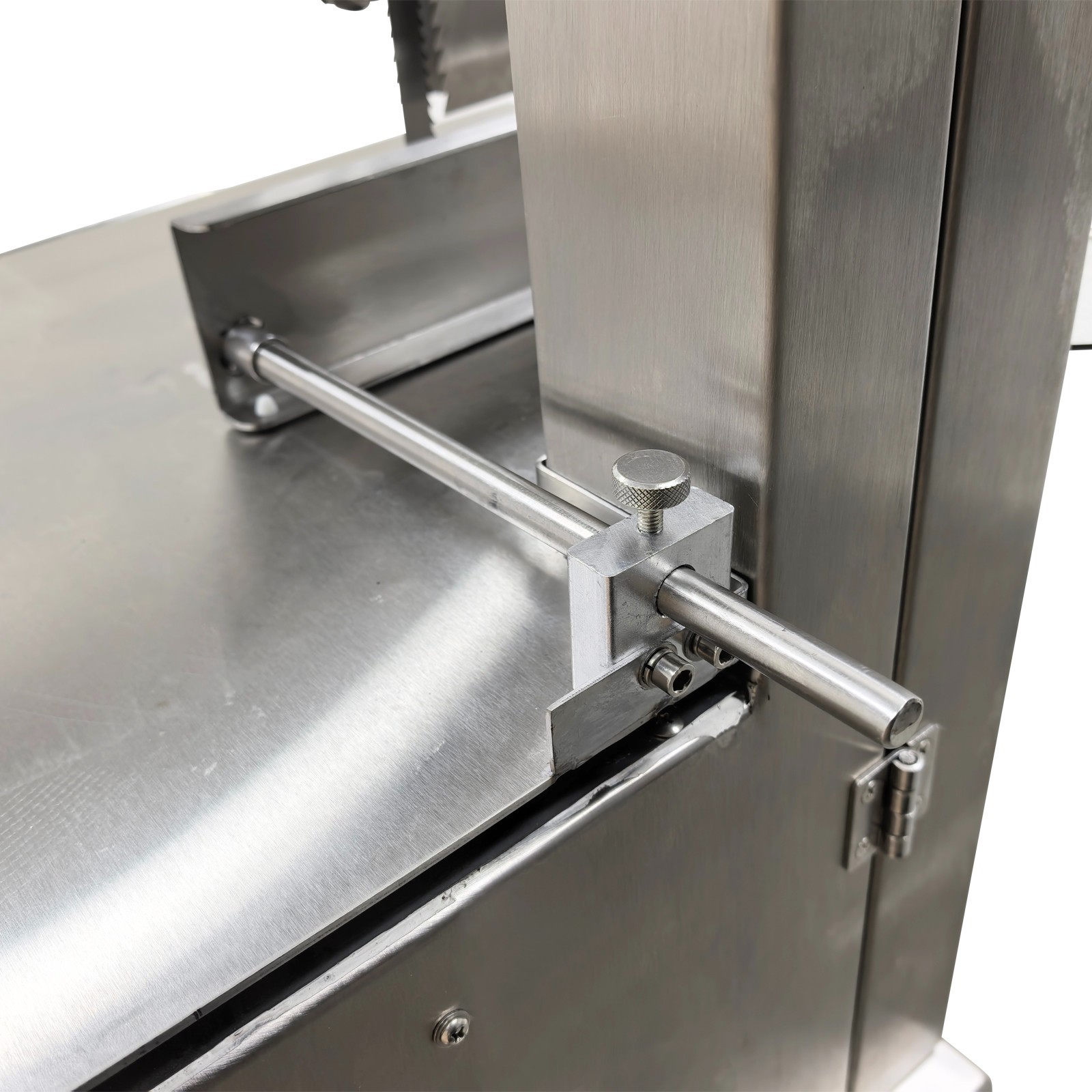 Electric Bone Saw Commercial Frozen Meat Cutter Stainless Steel Band Saw 110V