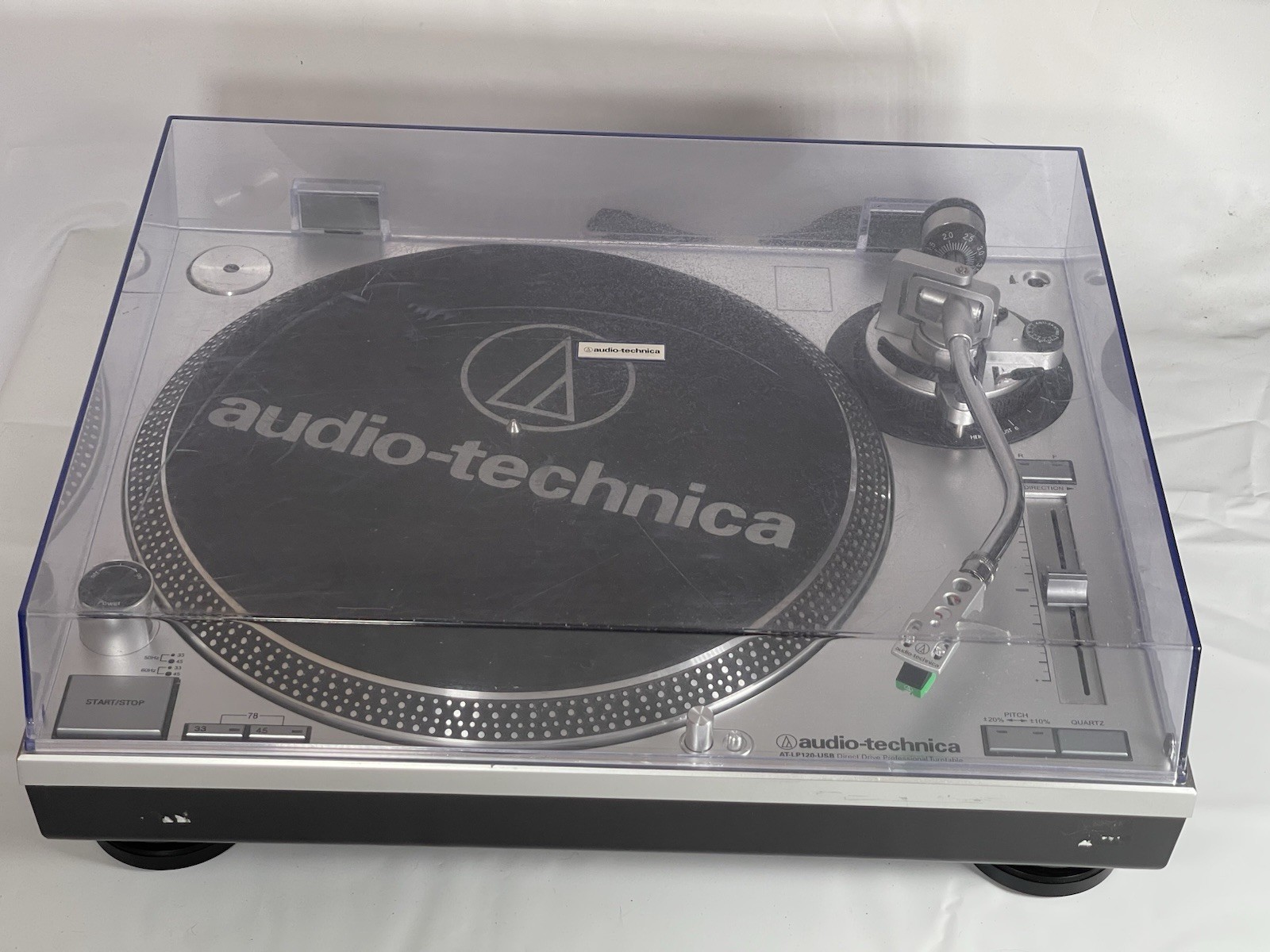 Audio-Technica AT-LP120-USB Direct-Drive Professional Turntable READ