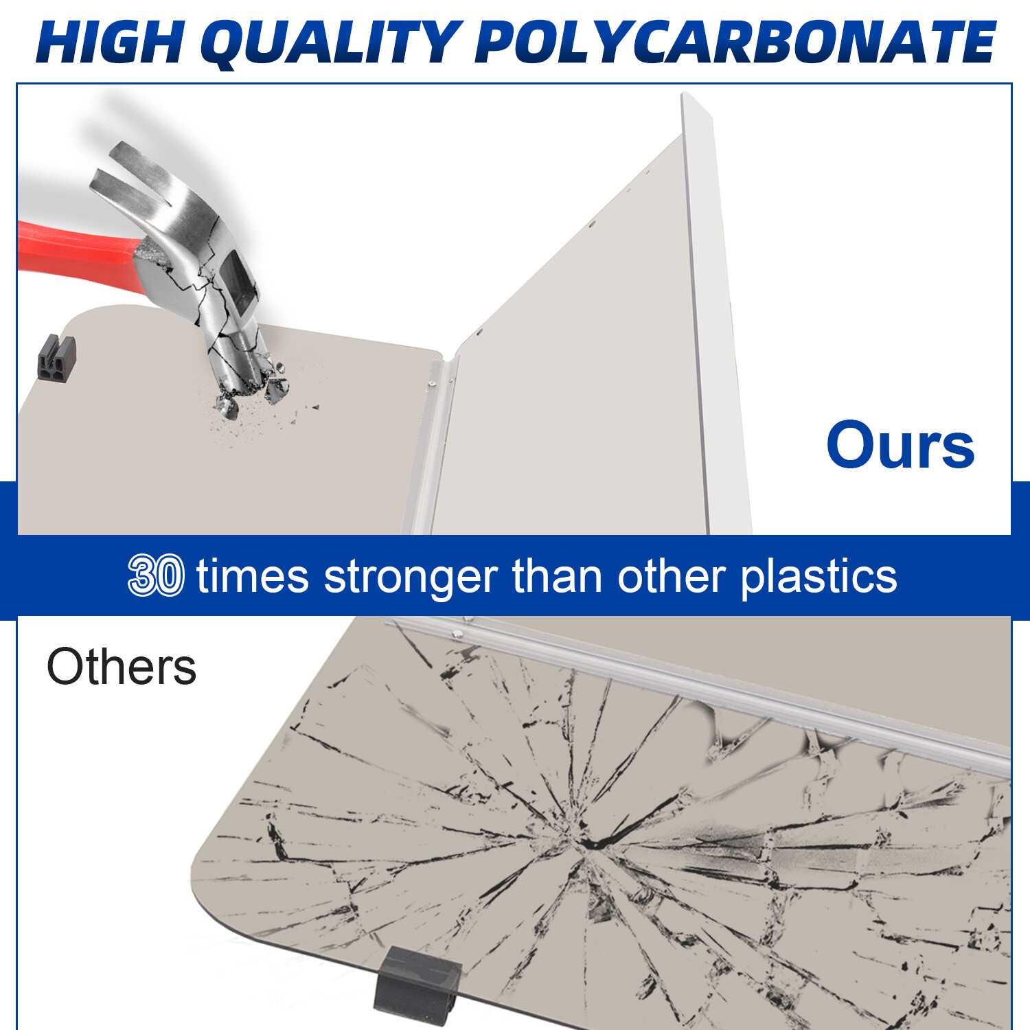 For 1982-2000.5 Club Car DS Golf Cart Folding Tinted Windshield Windscreen