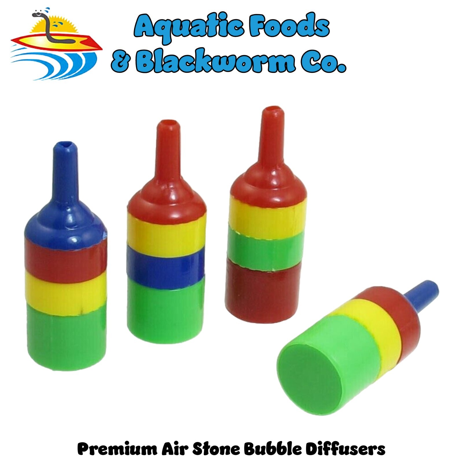 Layered Plastic Colored Aquarium Air Stone Bubble Diffusers