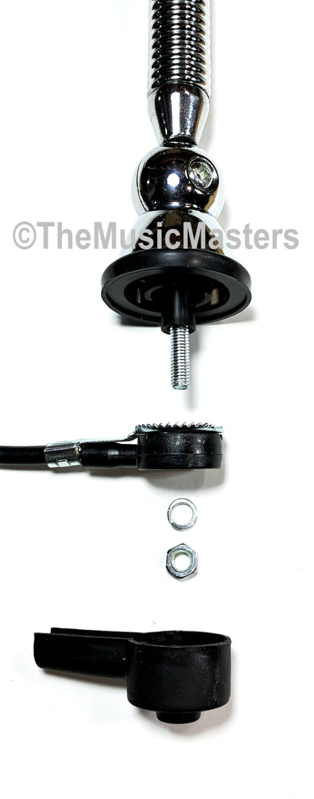 Spring Loaded Stainless Steel Ball Base Universal Antenna Car Audio Stereo Radio