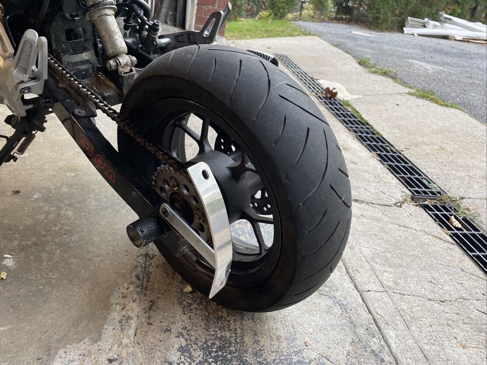 Curved License Plate Relocation Holder Bracket for HONDA GROM 125 2014-current