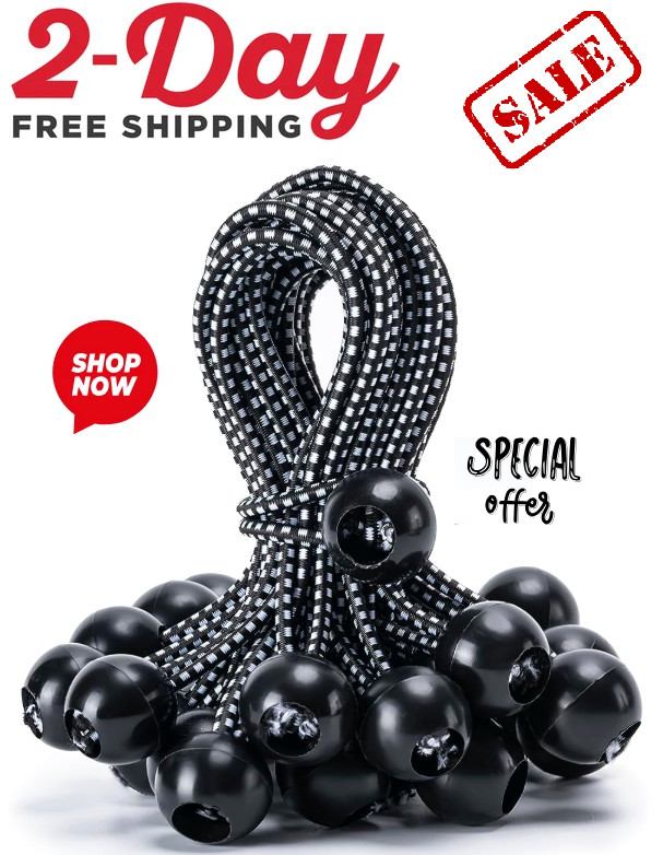 30 Pack Ball Bungee Cord, 6 Inch Heavy Duty Bungie Cord Balls Canopy Tarp Tie do