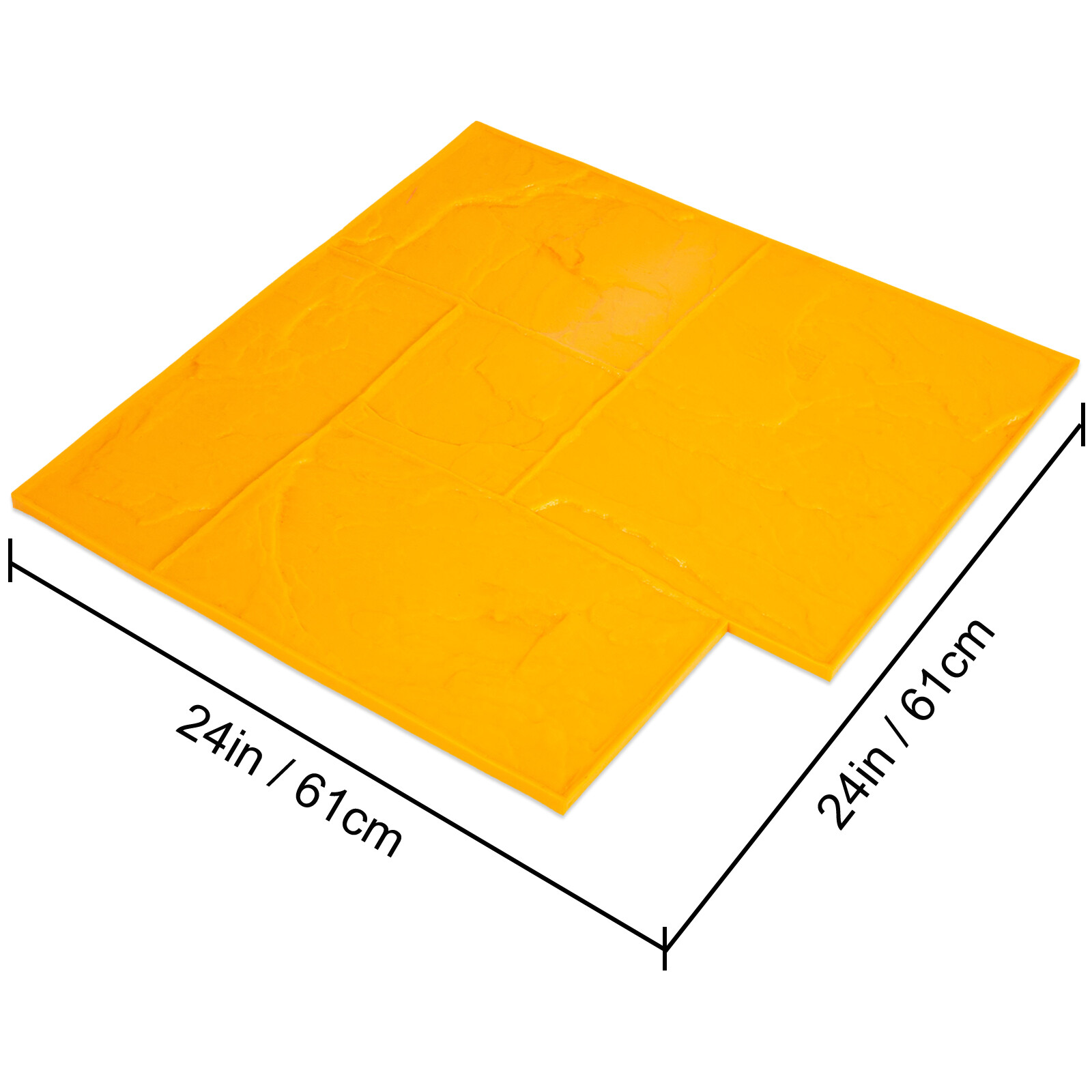 VEVOR Concrete Texturing Skin 24x24" Concrete Stamps Mats Set Concrete Stamping