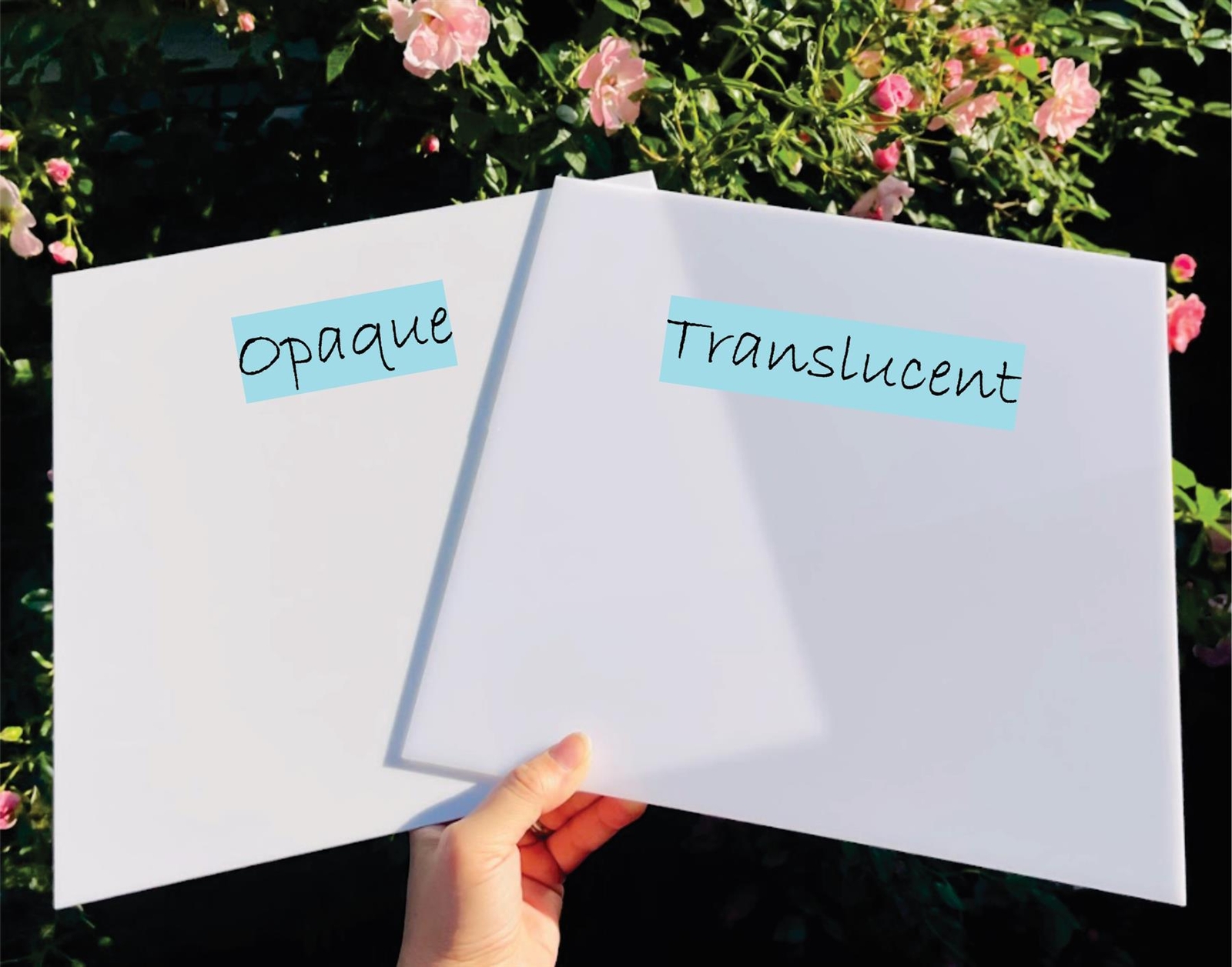 White Acrylic Plexiglass Sheets 1/8” (3mm) Thick: Opaque OR Translucent 17 Sizes