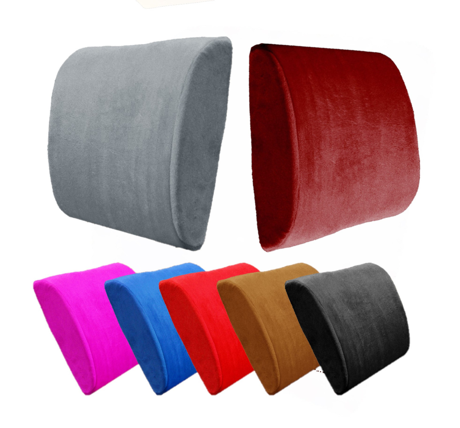 Comfortable Memory Foam Lumbar Cushion Back Support Pillow Car Home Office Chair