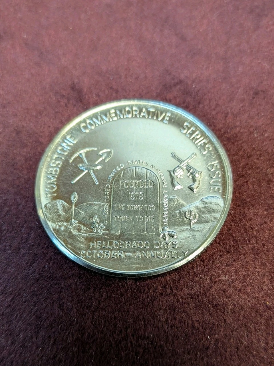 1972 Tombstone Arizona Commemorative Coin