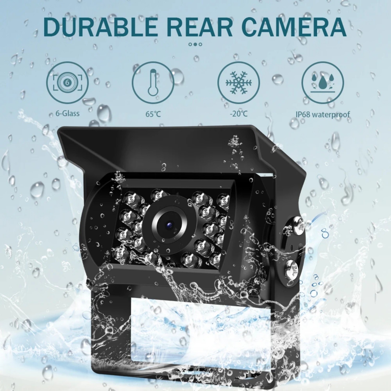 7'' Backup Camera and Monitor Kit System Back Parking Night Vision For Truck RV