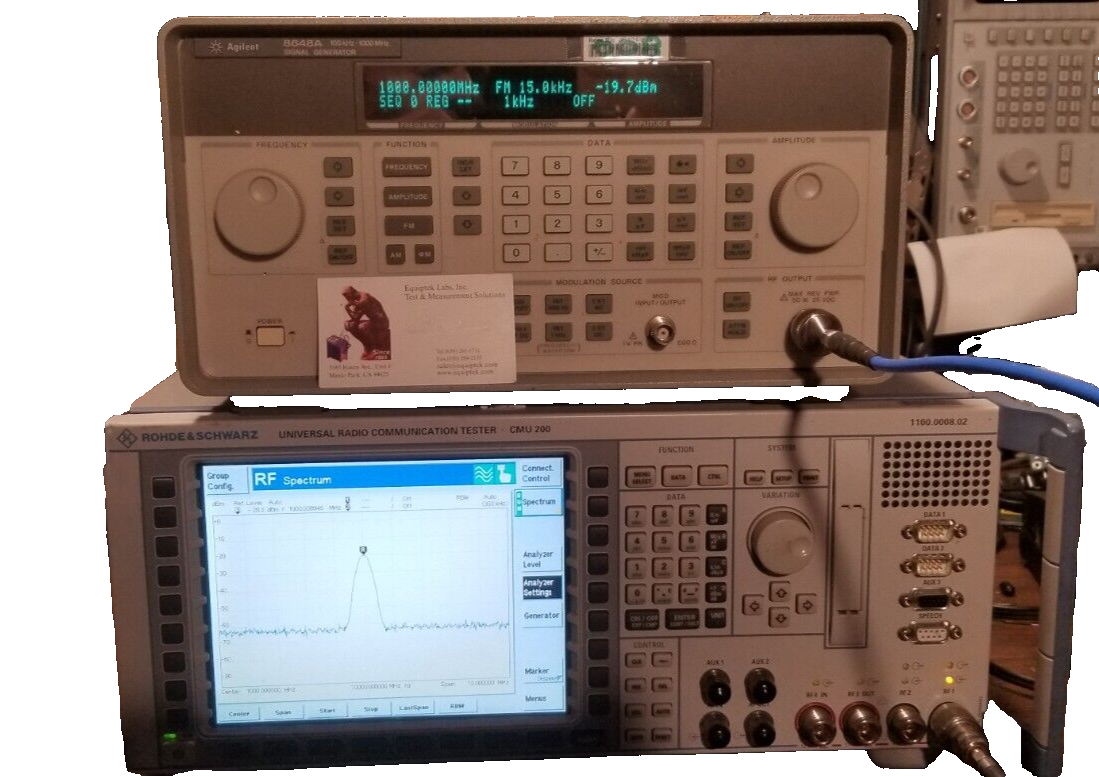 Universal Radio Communication Tester R&S CMU200 TESTED! Bluetooth 2.6 GHz BW SPA
