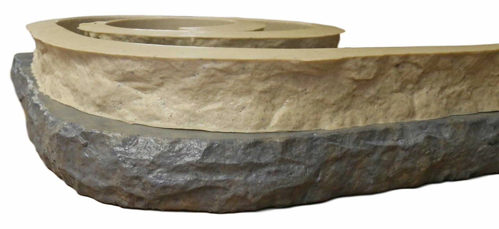 Chiseled Concrete Countertop Edge Form Liner, 10'L (120") x 3"W x 2"D