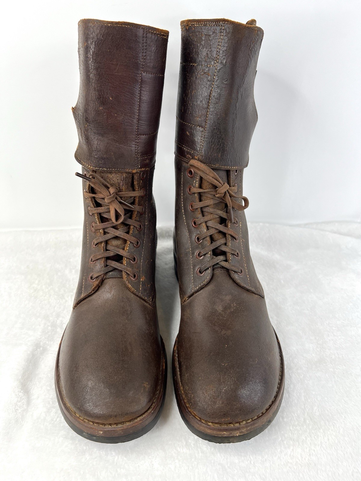 Vtg Wwii US Army Military M-1943 M43 Double Buckle Combat Boots 1940s Mens 10 E