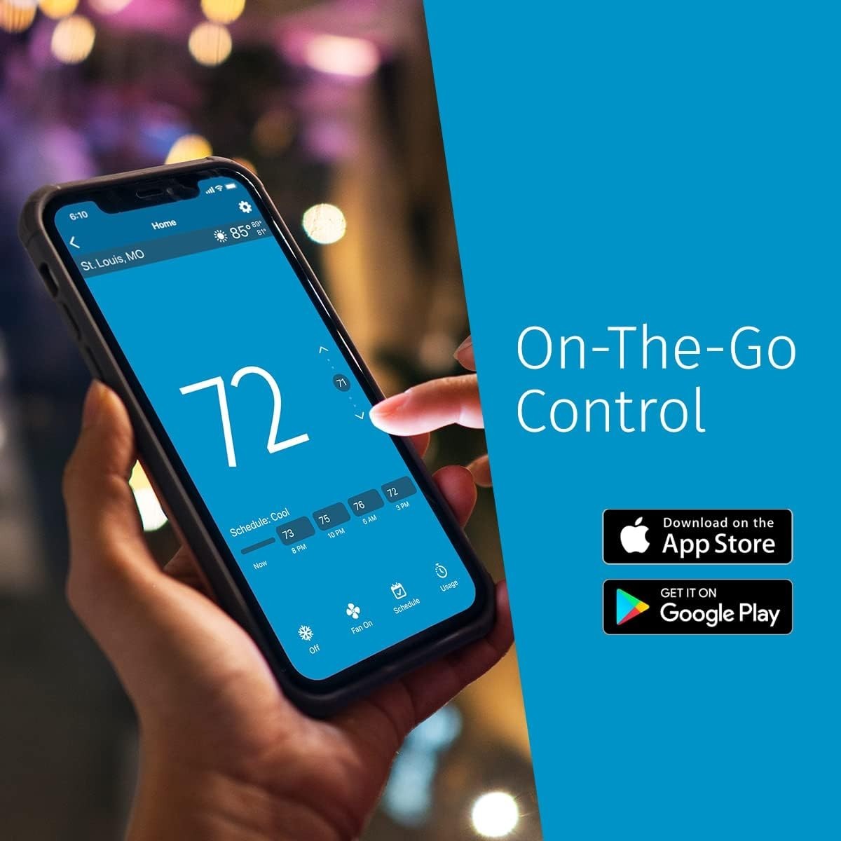 Sensi Smart Thermostat, 100 Years Of Expertise, Wi-Fi, Data Privacy, Programmabl