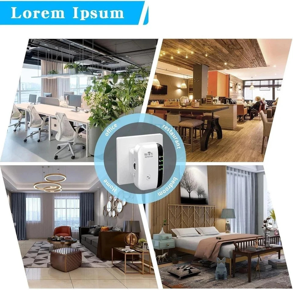 Wifi Extender Signal Booster up to 5000Sq.Ft and 55 Devices, Wifi Range Extender