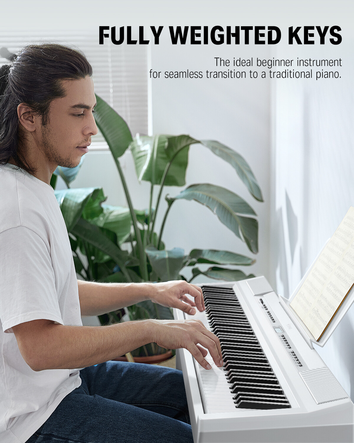 Donner DEP-20 Digital Piano Keyboard 88 Weighted Keys with Stand