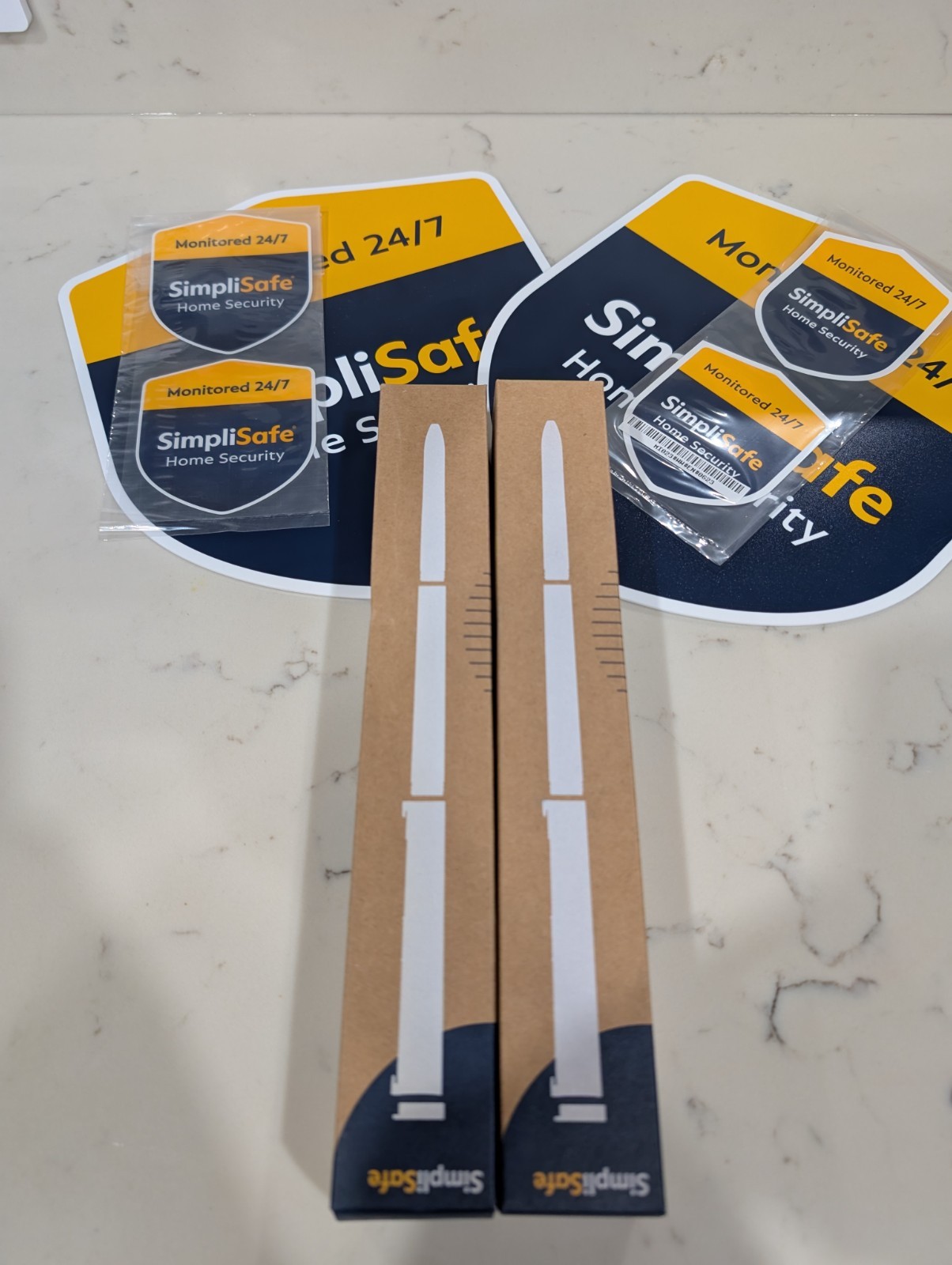 X2 NEW IN BOX - SimpliSafe Yard Sign, Stake and Window Decal