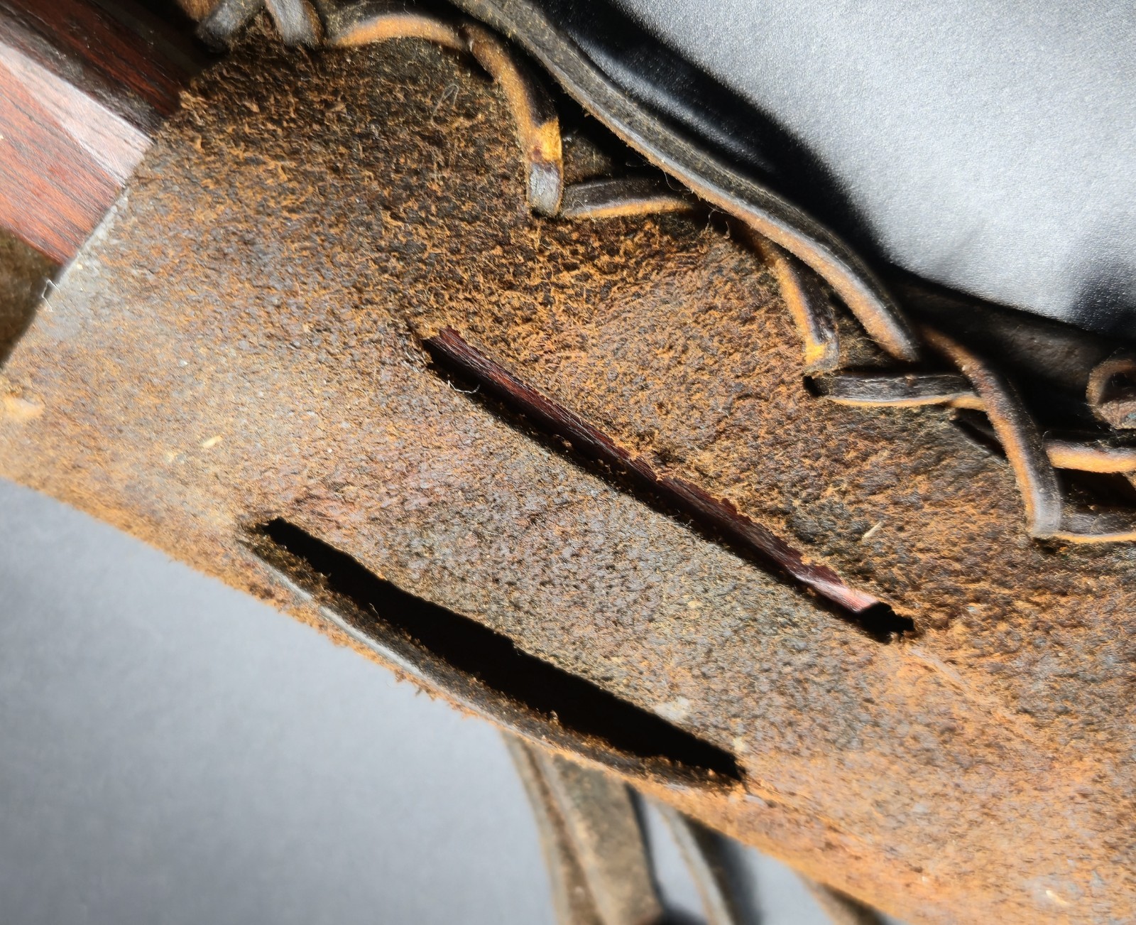 Vintage Trade Knife collectible with leather fringe sheath