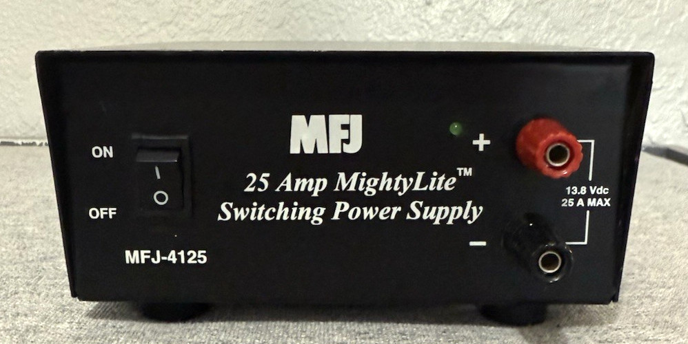 MFJ 25 Amp MightyLite Switching Power Supply - Model MFJ-4125 - Tested / Works!