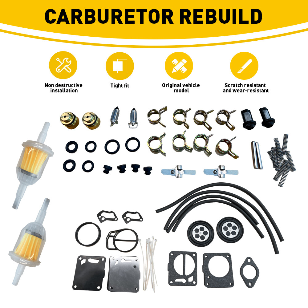 Dual Carb Carburetor Rebuild Kit Fit Sea-Doo 587 717 787 SP SPI SPX HX XP GTX