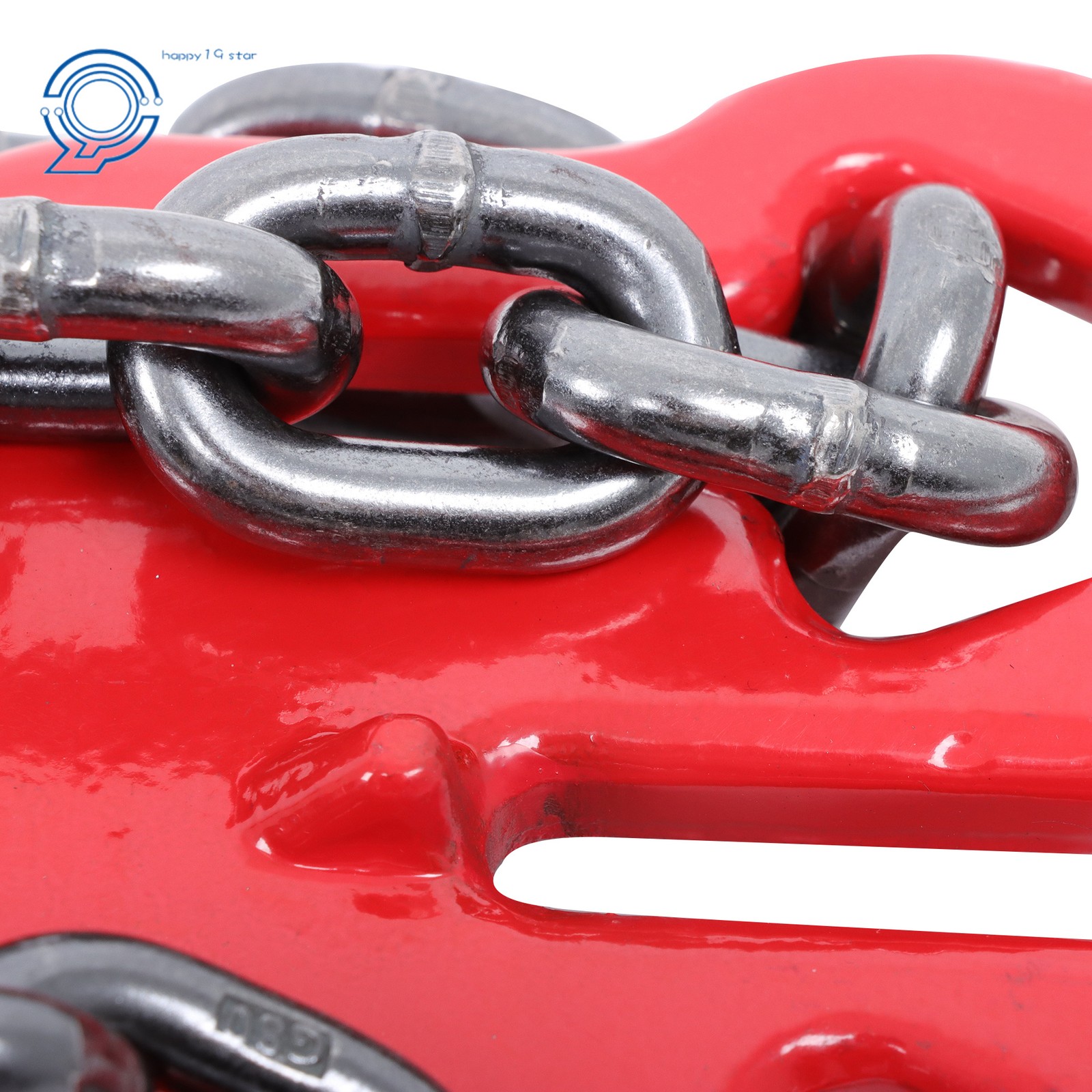 Chain Sling 3/8" x 10' G80 2 Legs Lifting Chain w/ Adjustable Hooks 7100 Lbs