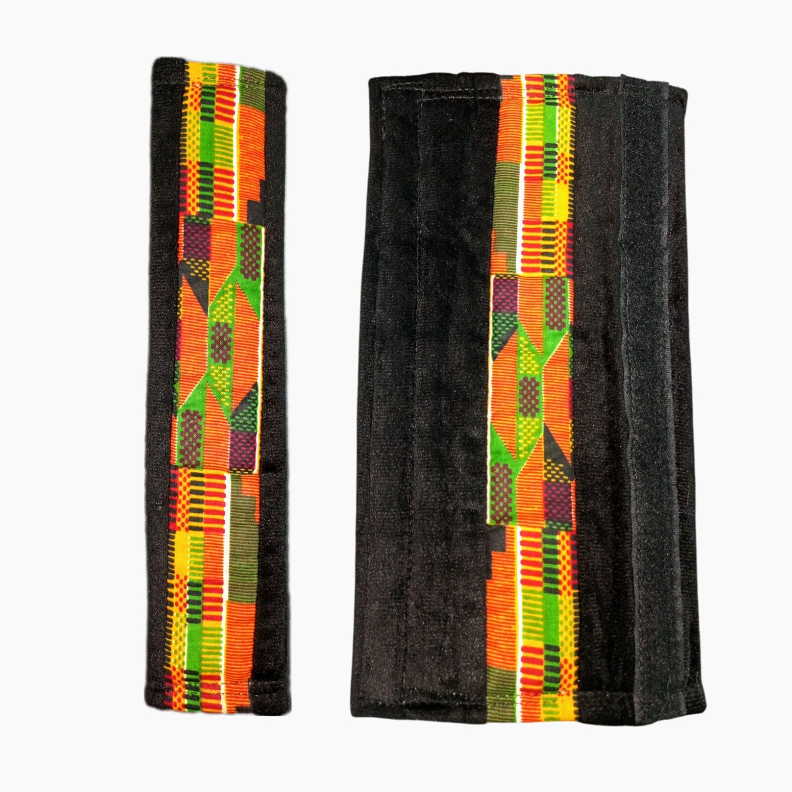 2PCS Car Seat Belt Pad, Auto Kente Print Safety Seat Belt Shoulder Pads Strap