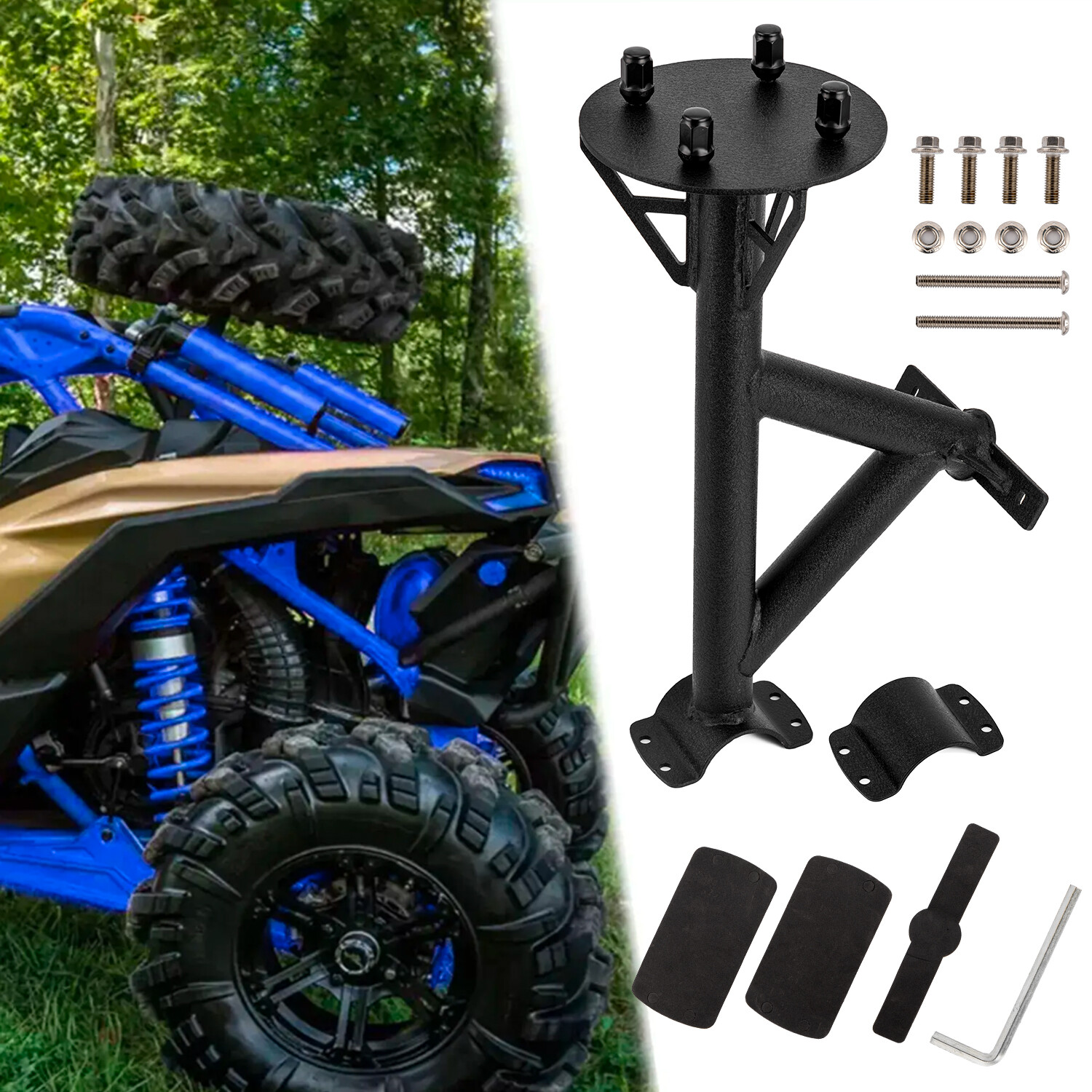 For Can-Am Maverick X3 2017-2024 New Spare Tire Carrier Mount Rack Holder Turbo