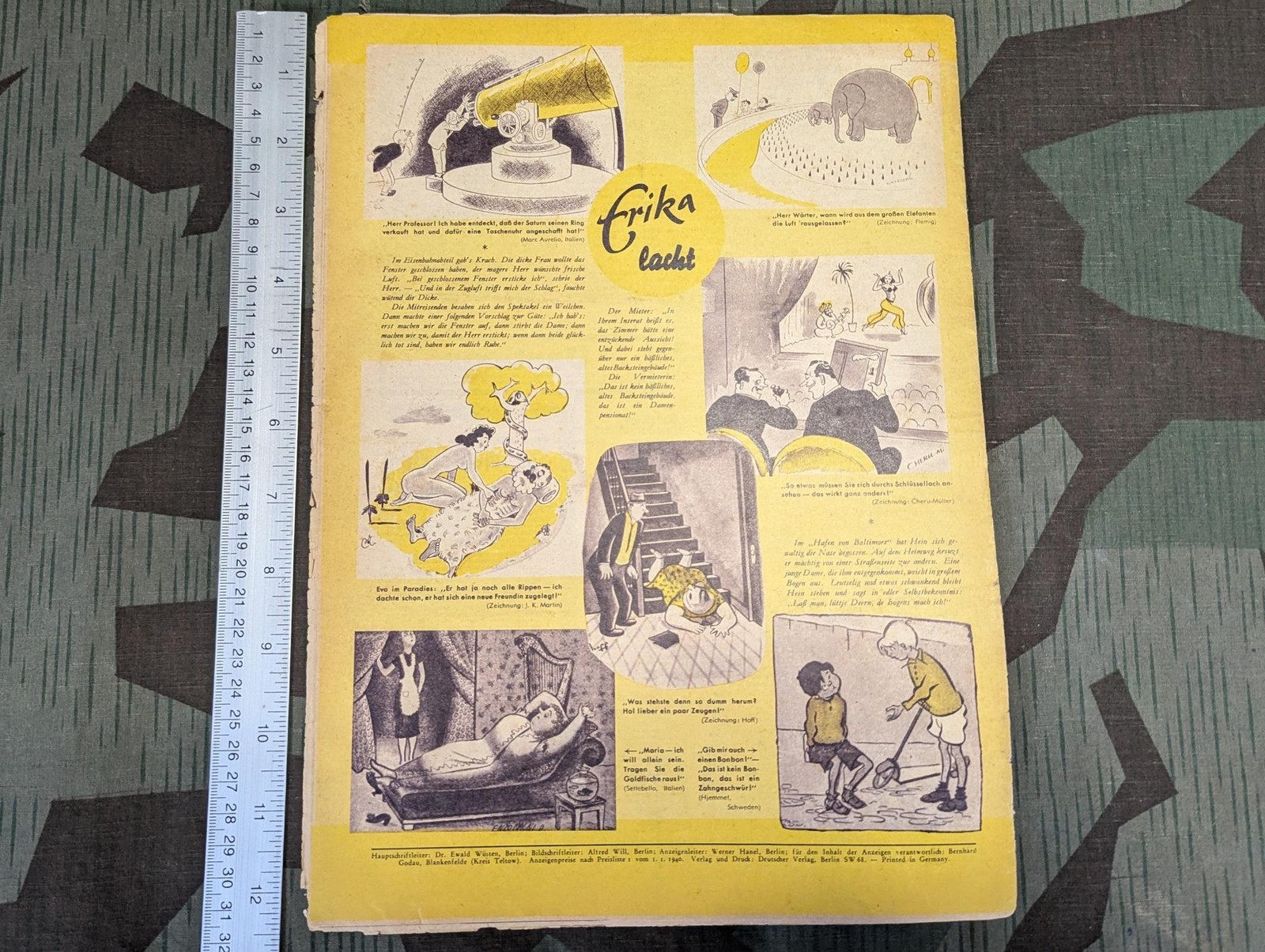 Vintage WWII German Erika Magazine February 1940 (Nr. 6) 1940s Soldiers Front