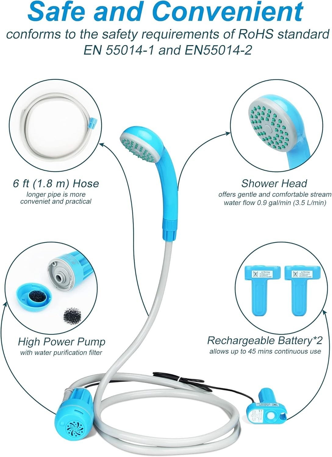 Portable Shower Camping Shower Outdoor Camp Shower Pump