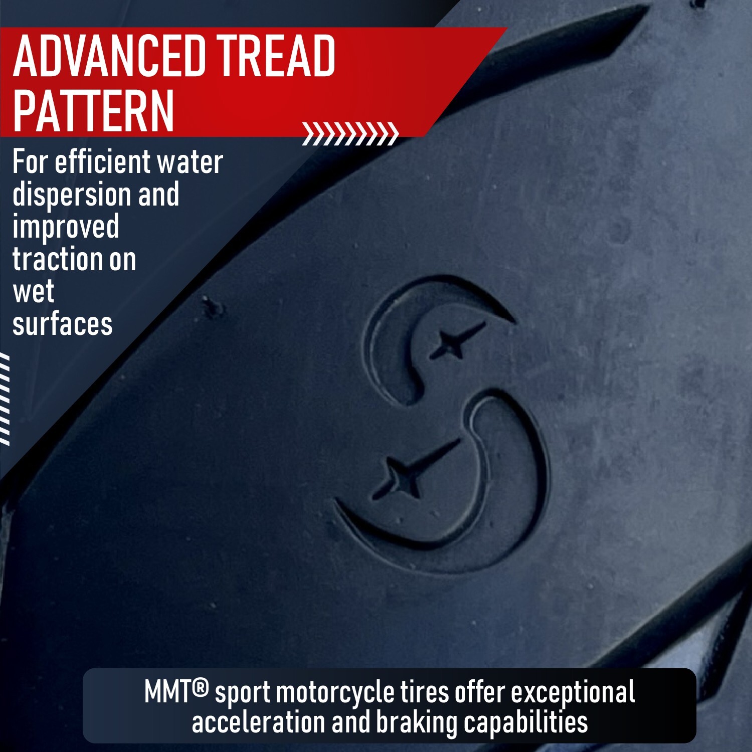 200/55-17 MMT® S1-XX Rear Motorcycle Tire 75W 200/55ZR17 (DOT 2123)