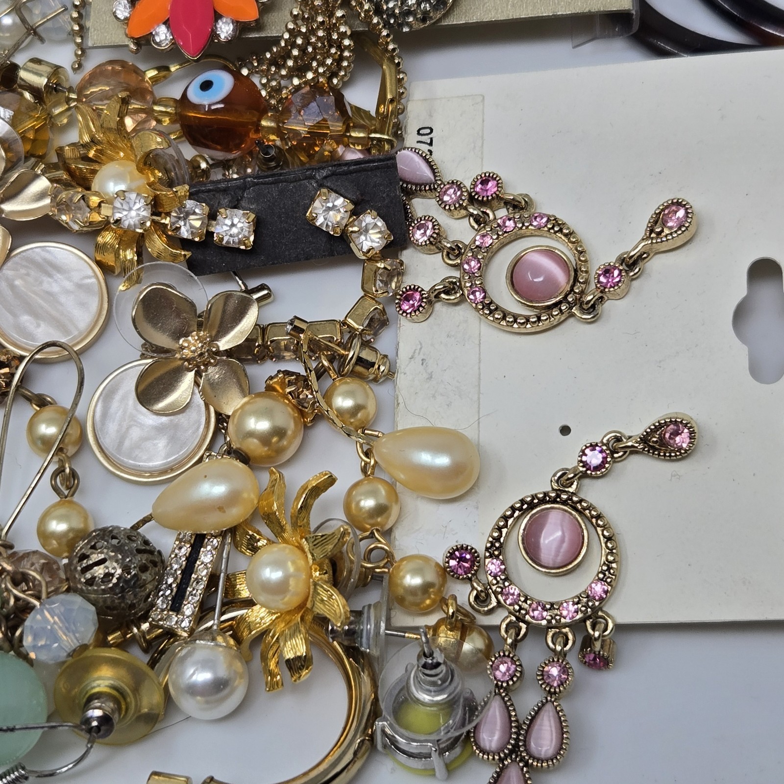 Costume Jewelry Mystery Jar Earrings Lot *Two Pair* Mystery Surprise