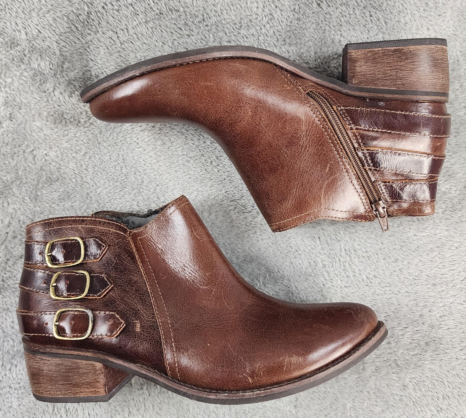 Matisse Kate Ankle Booties Women's Size 8.5 Brown Leather