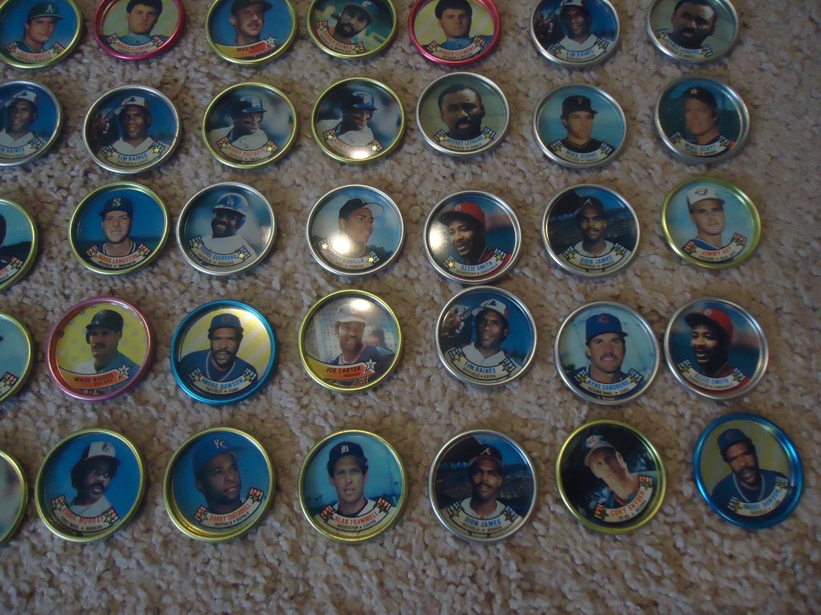 1989 Topps Baseball 60 Coin Set w/ Display + (4) 1987 + (70) 1988 + (71) 1989