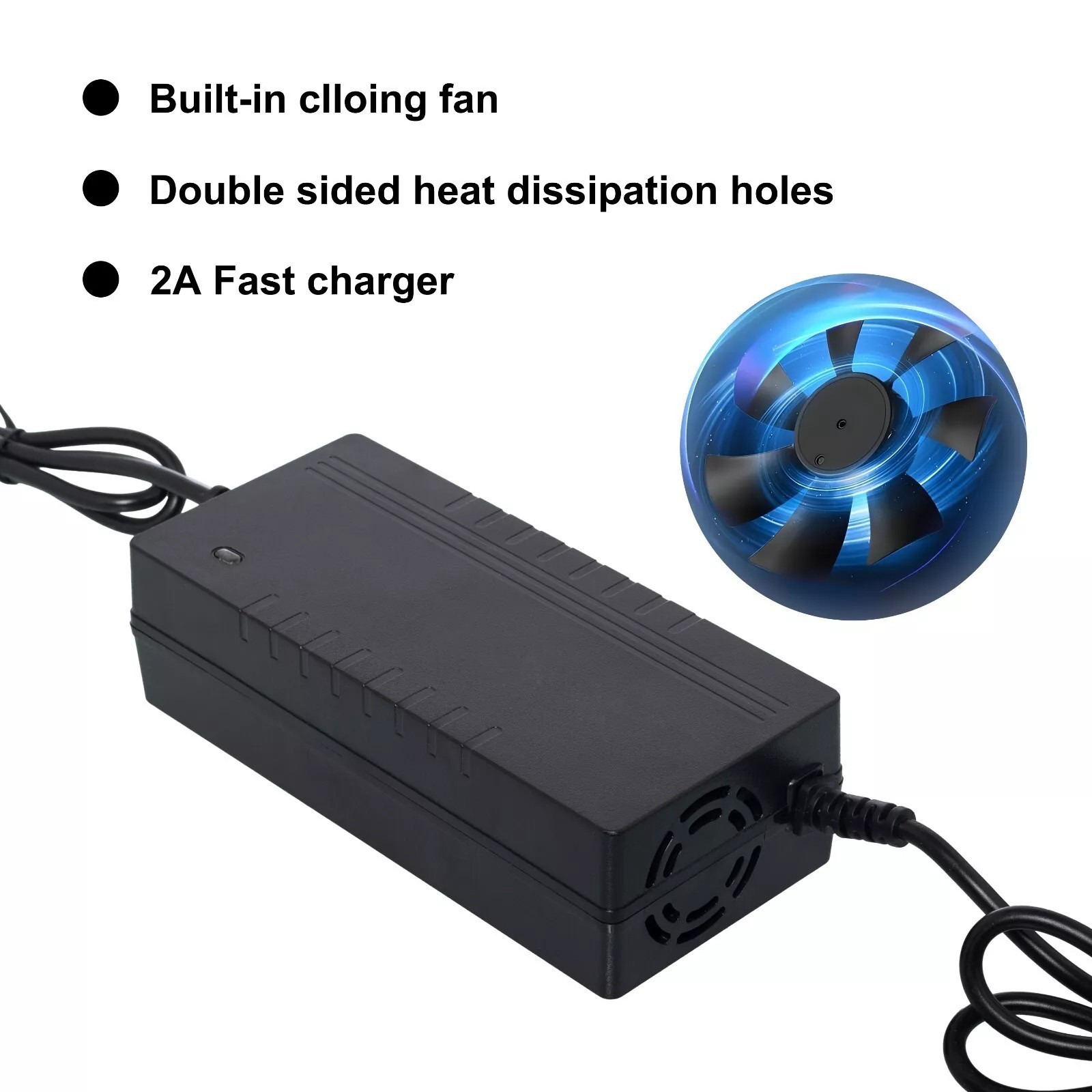 42V 2A Adapter Charger 36V Lithium Battery with 5.5mm*2.1mm DC Plug Port 84W