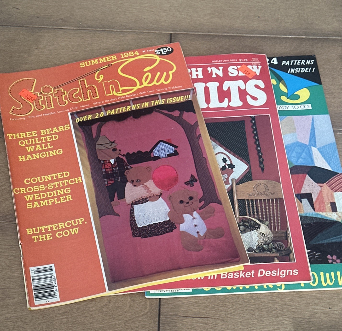 ~30 Quilting/Stitching Magazines most 1980's Quilter's Newsletter 1980-90